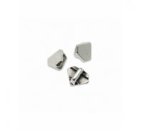 Entre pieza diamante de zamak para antelina 2,5x1,5mm color plata vieja