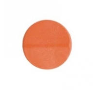 Pastilla plana 24mm plastico naranja