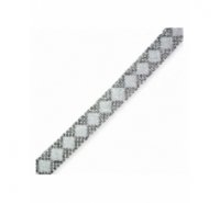 Tira de strass y granito termo adeshiva de 15mm de color gris y plata