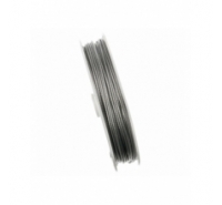 Cable de acero inoxidable con revestimiento de nylon de 1mm de color gris plata