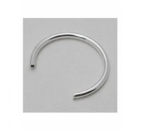 Base de anillo de 20mm de tubo de 1.5mm hueco para montar de plata de ley 925