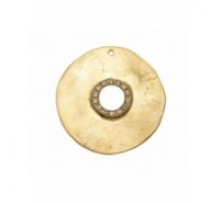 Colgante redondo con strass Swarovski central de 58mm
