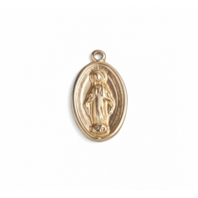 Colgante medalla ovalada virgen milagrosa de 32mm