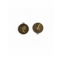 Colgante moneda queen Elizabeth the second de 27mm