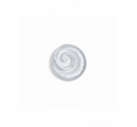 Colgante redondo de 33mm plata mate con espiral plata brillante