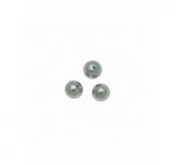 Perla redonda de 5mm de color gris claro