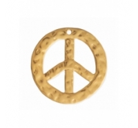 Abalorio colgante barroco símbolo de la paz de 50mm