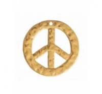 Abalorio colgante barroco símbolo de la paz de 50mm