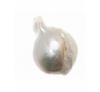 Colgante de bola  irregular de madre perla  de 25mm