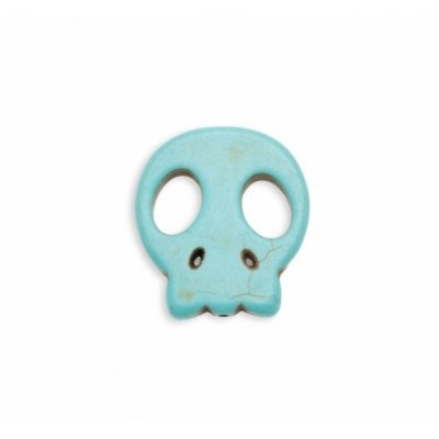 Abalorio calavera de piedra de 28x25mm