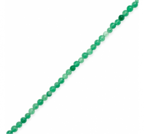 Tira de ágata bola lisa de 3mm teñida